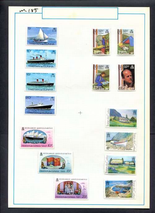 Tristan Da Cunha - 15 Stamps Mounted (Hinged) On Old Album Page