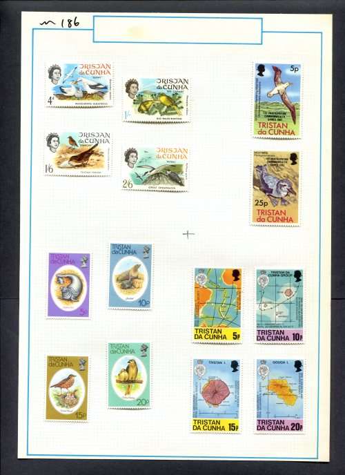Tristan Da Cunha - 14 Stamps Mounted (Hinged) On Old Album Page