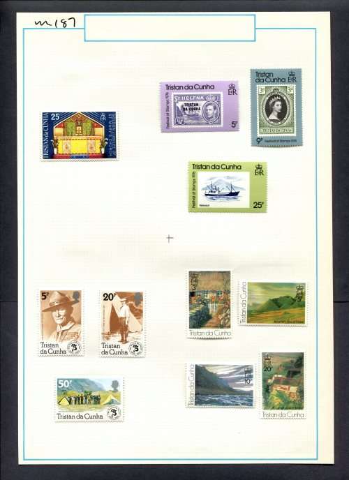 Tristan Da Cunha - 11 Stamps Mounted (Hinged) On Old Album Page