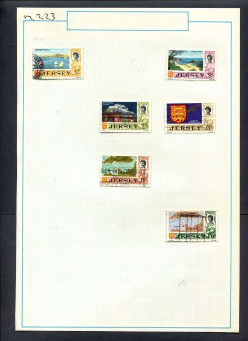 Jersey - 6 Stamps Mounted (Hinged) On Old Album Page
