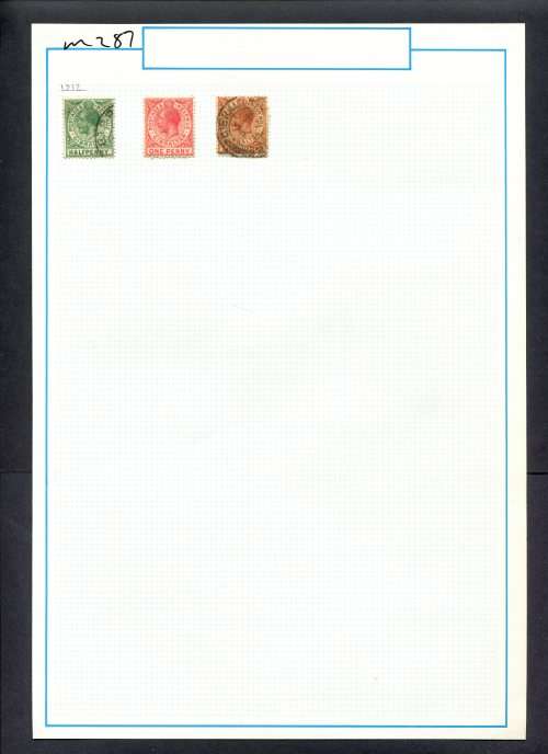 Gibraltar - 3 Stamps Mounted (Hinged) On Old Album Page