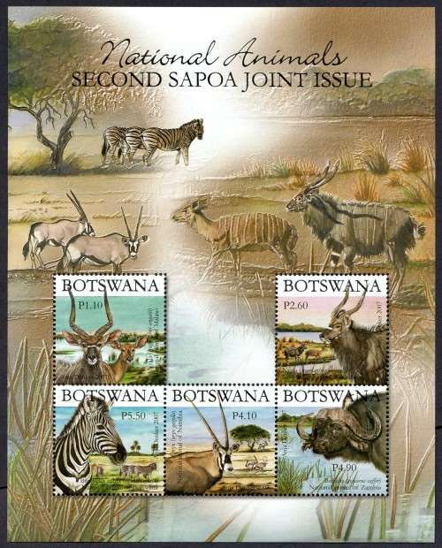 Botswana - Animals - Miniature Sheet - 2007 - MNH
