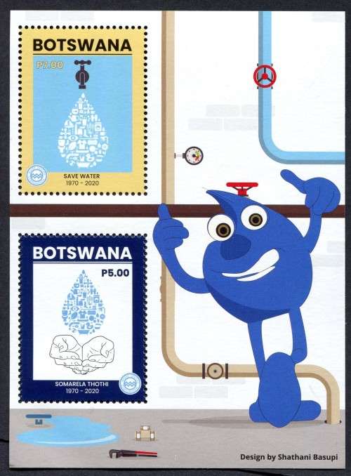 Botswana - Water - Miniature Sheet - 2020 - MNH