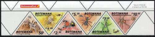 Botswana - Animals - Strip of 6 - 2020 - MNH
