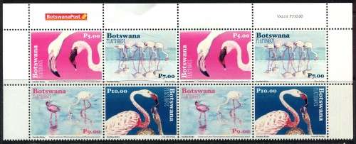 Botswana - Birds - Block of 8 - 2018 - MNH