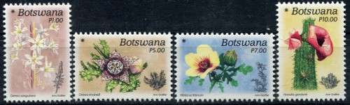 Botswana - Flowers - Set of 4 - MNH