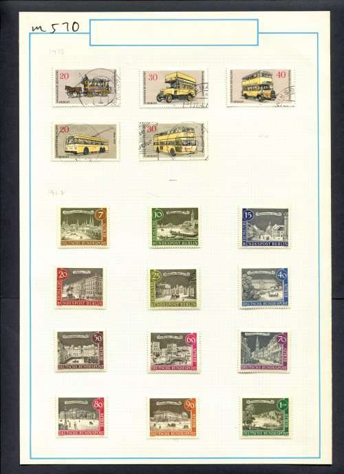 Germany - 17 Stamps Mounted (Hinged) On Old Album Page