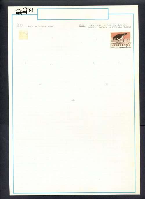 Netherlands - 1 Stamp Mounted (Hinged) On Old Album Page