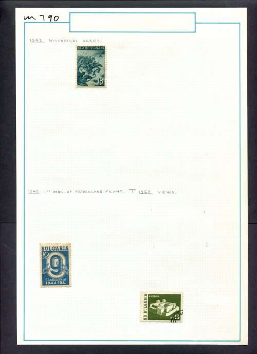 Bulgaria - 3 Stamps Mounted (Hinged) On Old Album Page