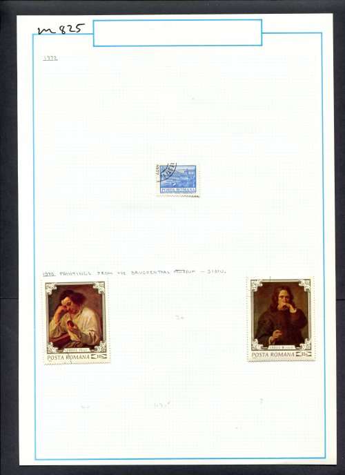 Romania - 3 Stamps Mounted (Hinged) On Old Album Page