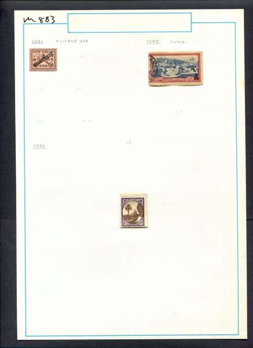 Vatican - 3 Stamps Mounted (Hinged) On Old Album Page