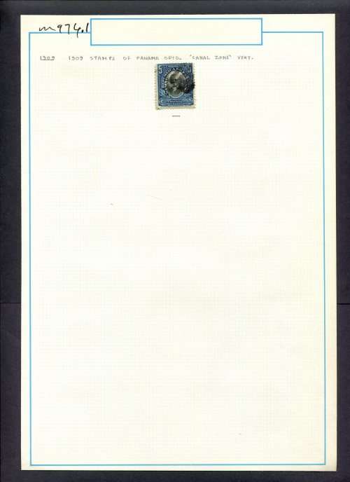 Canal Zone - 1 Stamp Mounted (Hinged) On Old Album Page