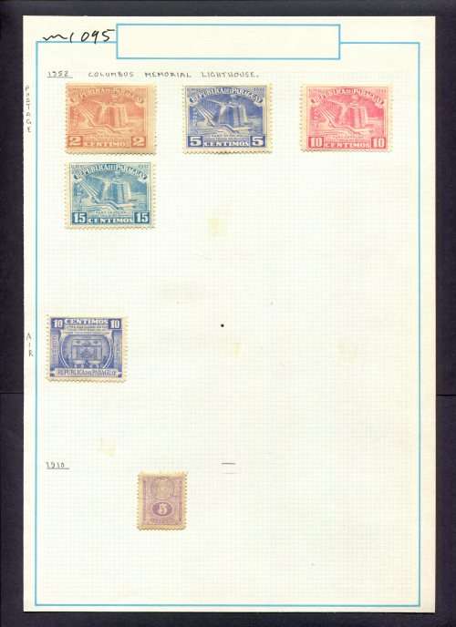 Paraguay - 6 Stamps Mounted (Hinged) On Old Album Page