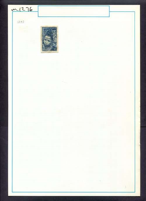 Martinique - 1 Stamp Mounted On Old Album Page