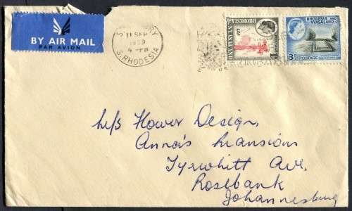 Rhodesia and Nyasaland - Air Mail Cover