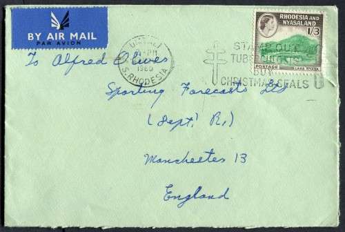 Rhodesia and Nyasaland - Air Mail Cover