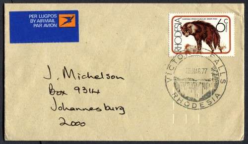 Rhodesia - Air Mail Cover