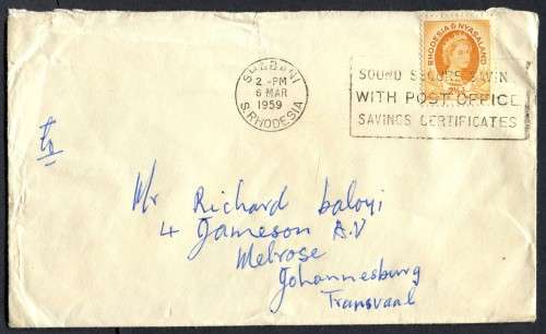 Rhodesia and Nyasaland - Cover