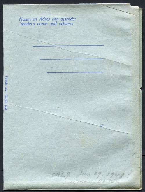 Union of SA - Aerogram