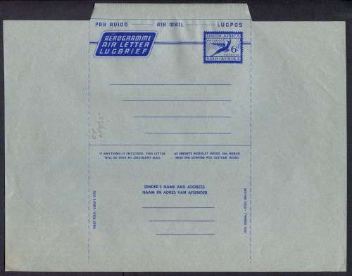 Union of SA - Aerogram