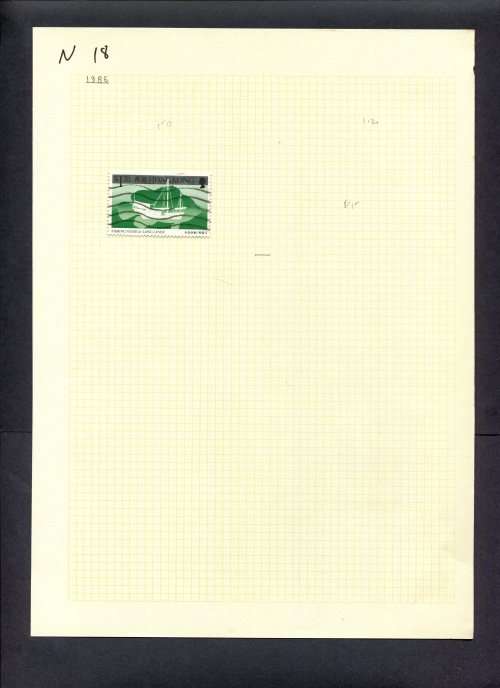 Hong Kong - 1 Stamp Mounted (Hinged) On Old Album Page