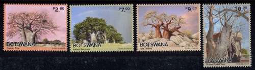 Botswana - Baobabs In Botswana - Set of 4 - 2022 - MNH