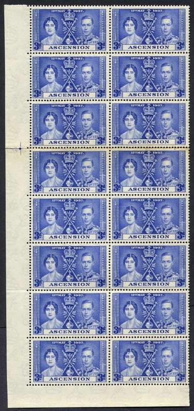 Ascension - Set of 3 Blocks of 16 - 1937 - MNH