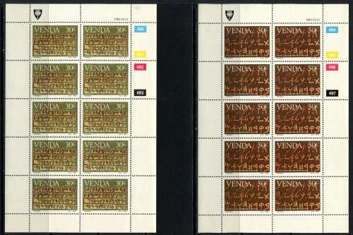 Venda - Set of 4 Full Sheets of 10 - 1985 - MNH