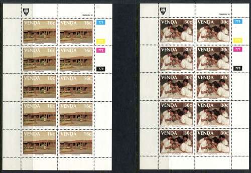Venda - Set of 4 Full Sheets of 10 - 1988 - MNH
