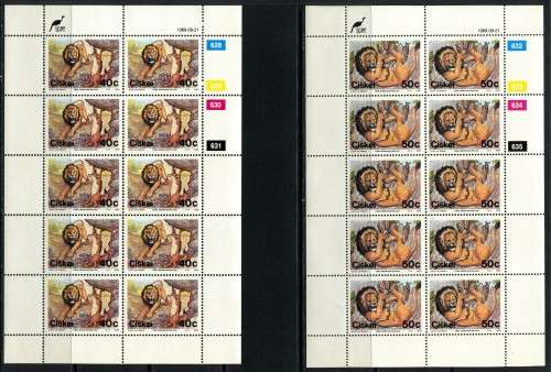 Ciskei - Set of 4 Full Sheets of 10 - 1989 - MNH