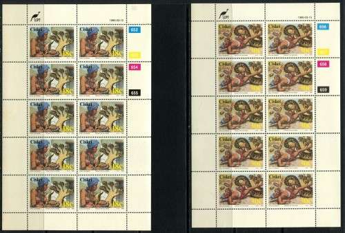 Ciskei - Set of 4 Full Sheets of 10 - 1990 - MNH - Some Very Light Toning