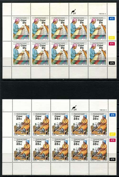 Ciskei - Set of 4 Full Sheets of 10 - 1990 - MNH - Some Very Light Toning