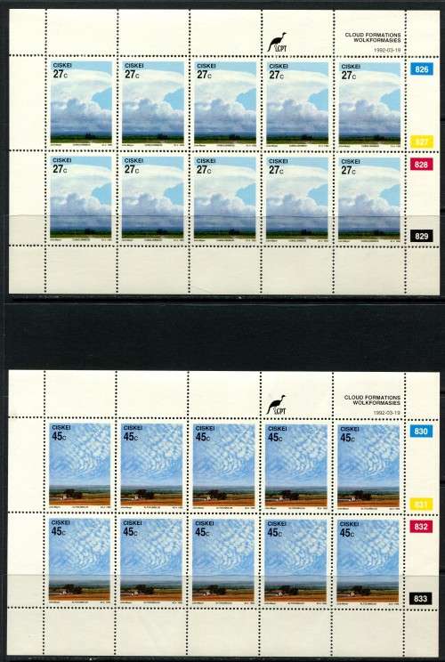 Ciskei - Set of 4 Full Sheets of 10 - 1992 - MNH