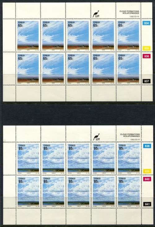 Ciskei - Set of 4 Full Sheets of 10 - 1992 - MNH