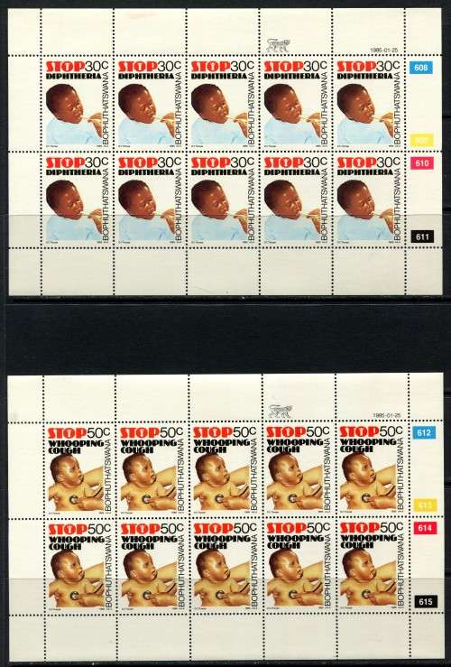 Bophuthatswana - Set of 4 Full Sheets of 10 - 1985 - MNH
