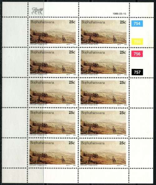 Bophuthatswana - Set of 3 Full Sheets of 10 - 1986 - MNH