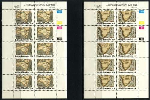 Bophuthatswana - Set of 4 Full Sheets of 10 - 1992 - MNH