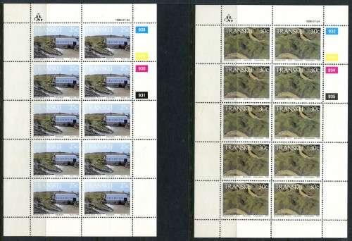 Transkei - Set of 4 Full Sheets of 10 -1986 -  MNH - Some Very Light Toning