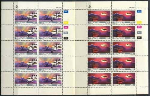 Transkei - Set of 4 Full Sheets of 10 -1987 -  MNH - Some Very Light Toning