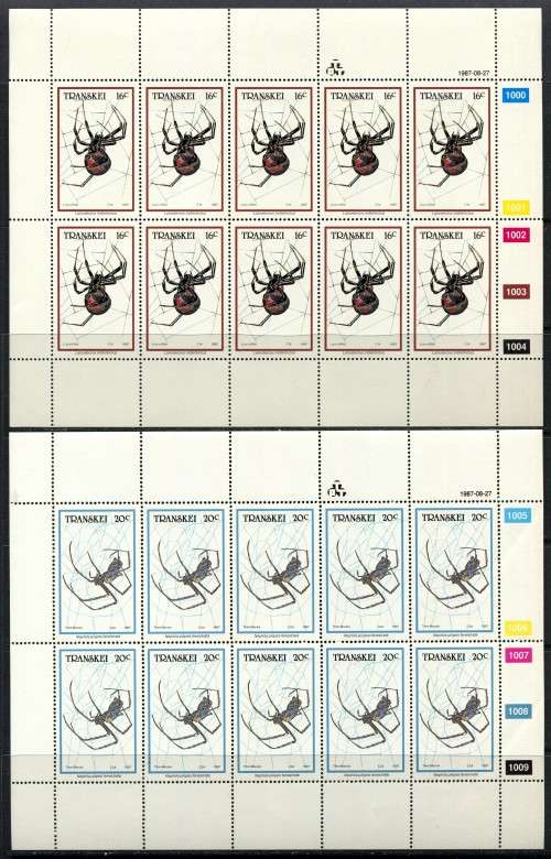 Transkei - Set of 4 Full Sheets of 10 -1987 -  MNH