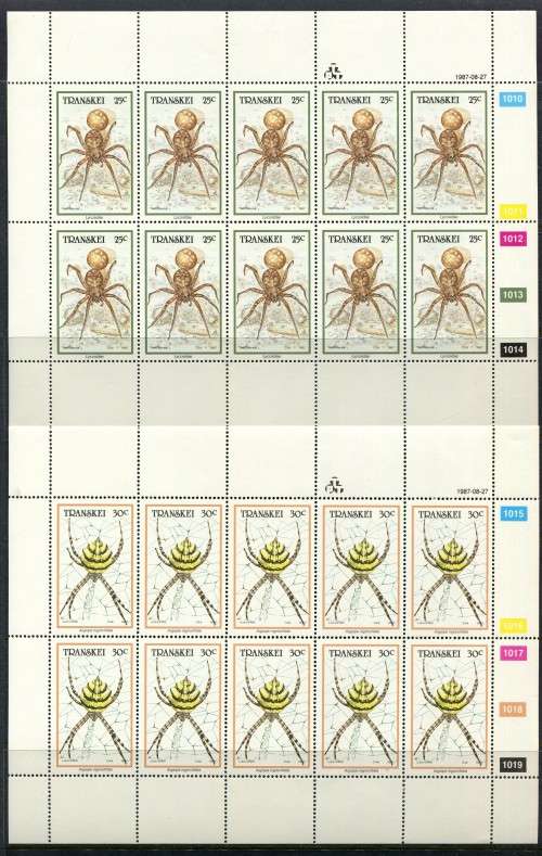 Transkei - Set of 4 Full Sheets of 10 -1987 -  MNH