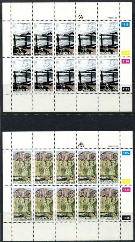 Transkei - Set of 4 Full Sheets of 10 -1989 -  MNH - Some Very Light Toning