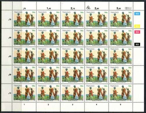 Transkei - Additional Values - 3 Full Sheets of 25 -1984/5/6 -  MNH