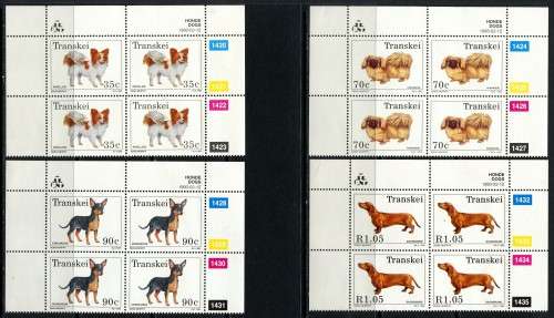 Transkei - Set of 4 Control Blocks of 4 - 1993 - MNH