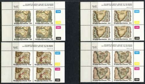Bophuthatswana - Set of 4 Control Blocks of 4 - 1992 - MNH