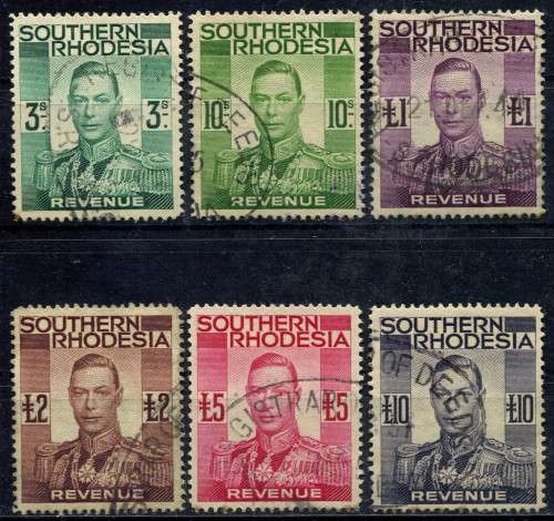 Southern Rhodesia - Revenue - 1937 - Used