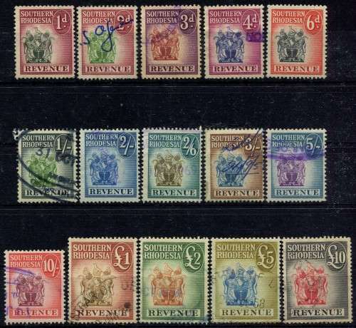 Southern Rhodesia - Revenue - 1954 - Used