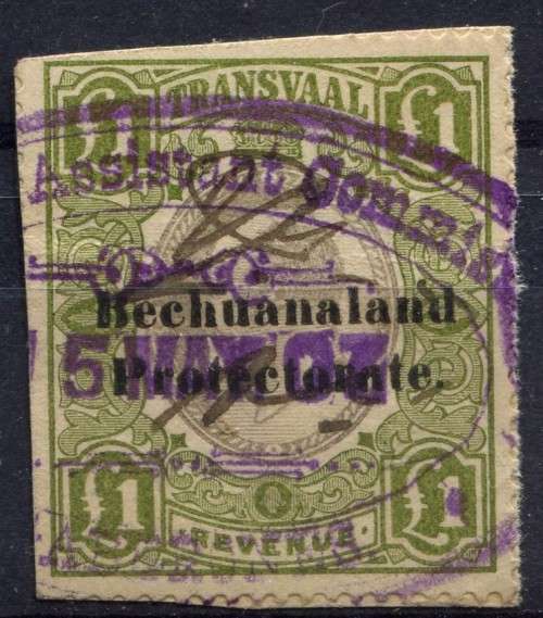 Bechuanaland - Revenue - 1904 - Used on Piece