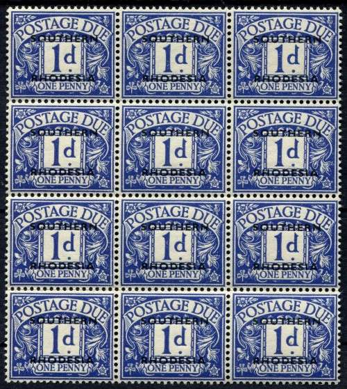 Southern Rhodesia - Block of 12 - 1951 - MNH