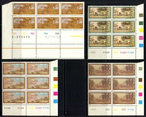 RSA - 4 Control Blocks of 6 - 1976 - MNH